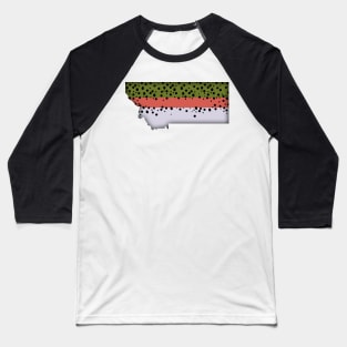 Montana Rainbow Trout Baseball T-Shirt